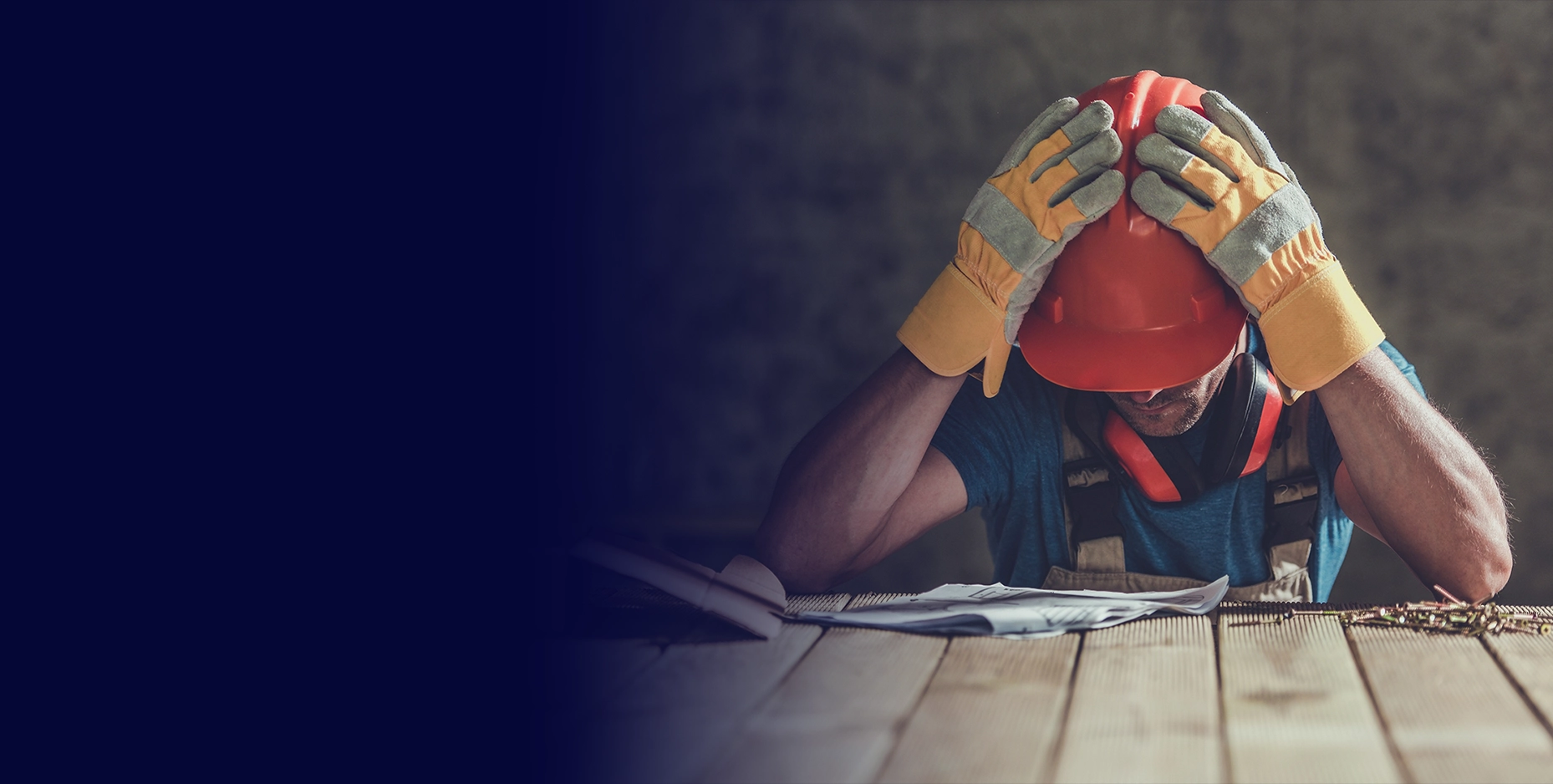 Z Solution frustrated construction worker